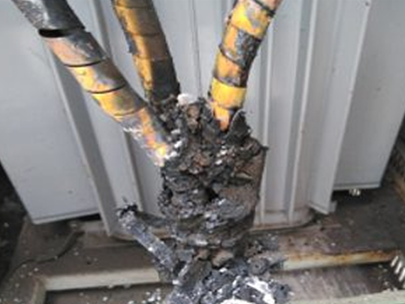 高圧ケーブルのパンク緊急対応