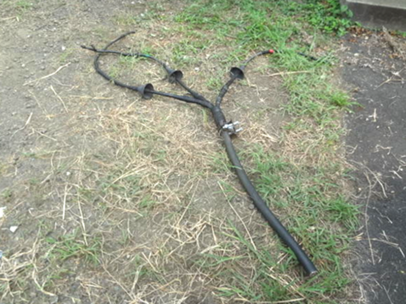 高圧ケーブルのパンク緊急対応