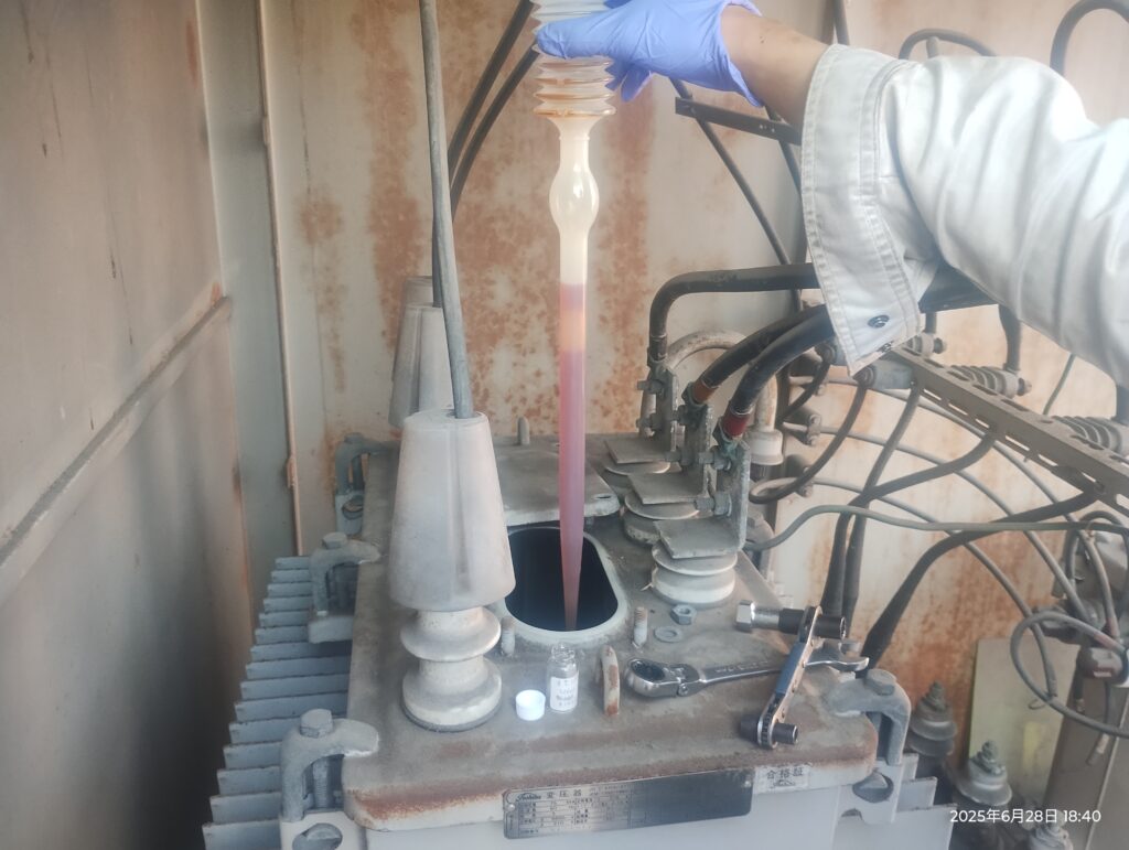 ジャイアントスポイトにて採油！