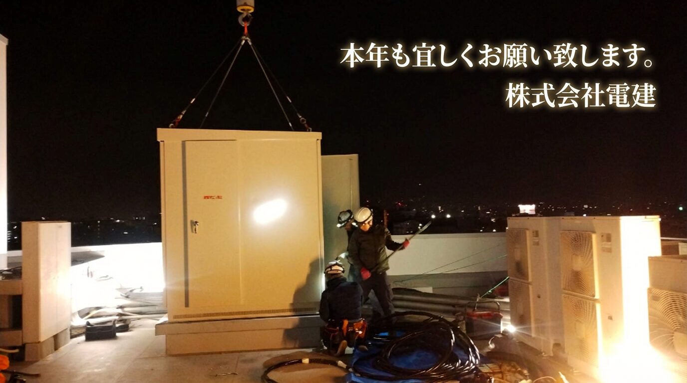 新年最初のキュービクル交換工事